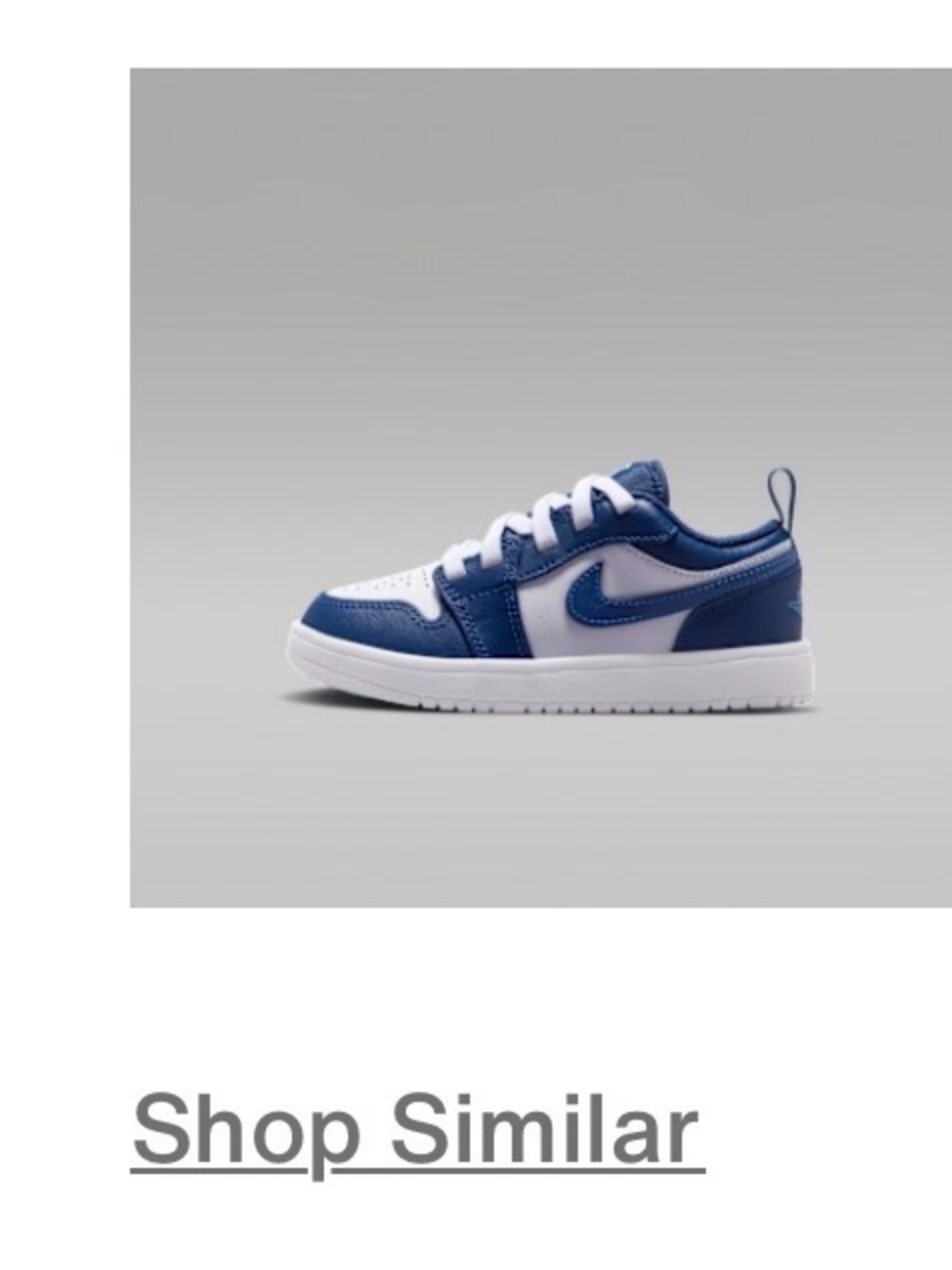 Nike Kids Low-Top Sneaker - White & Blue